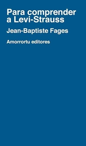 Para Comprender A Levi Strauss - Fages Jean Baptiste (papel)