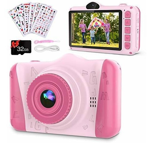 Camara Infantil Para Niño Año Video Fhd Mp Zoom Digital Tf P