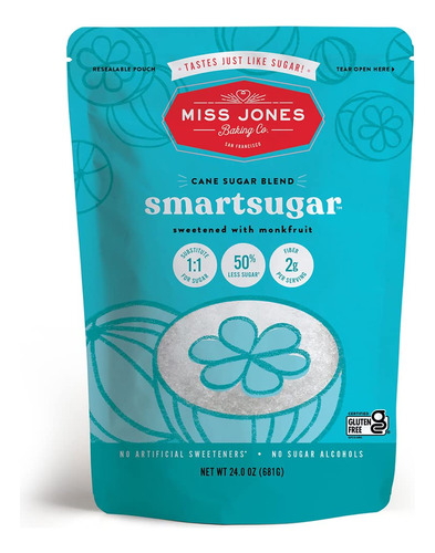 Miss Jones Baking Smartsugar - Mezcla De Azucar De Cana Endu