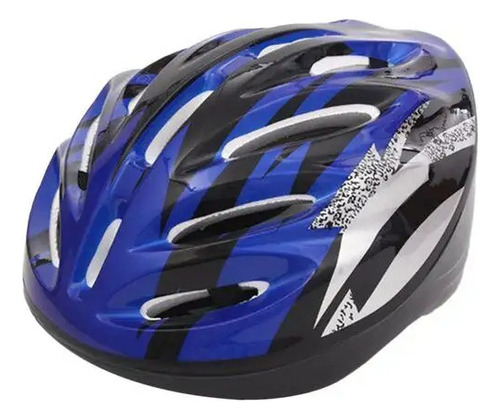 Casco Protector De Lujo Para Bicicleta Art. An323 Color Azul Talle Único