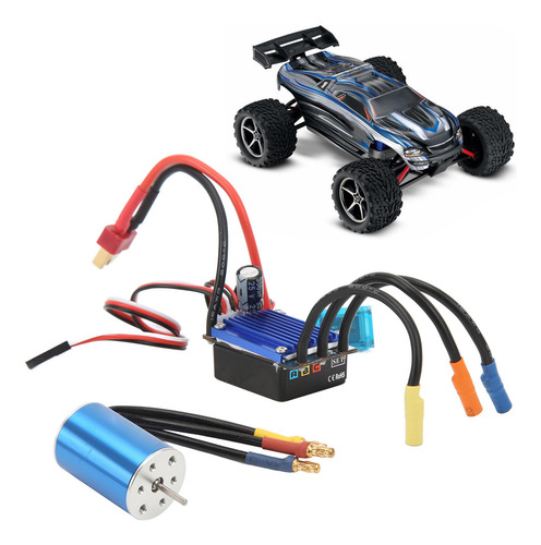 Motor Sem Escova Esc 2435 4800kv 25a Para Traxxas