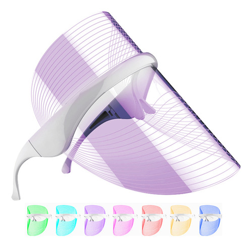 Máscara Led Facial Gadnic 7 Luces Fototerapia Antiedad Rosac