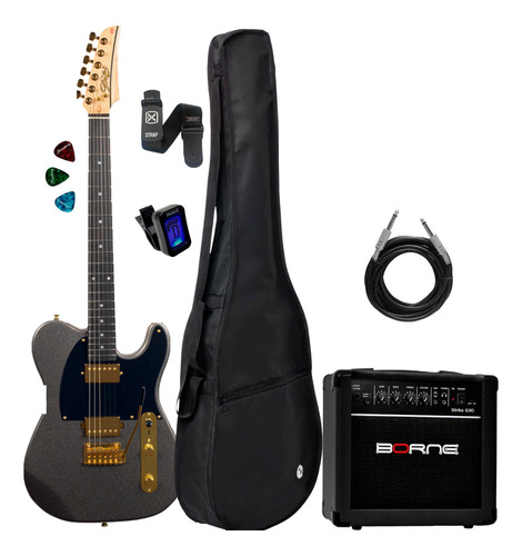 Guitarra Seizi Katana Kabuto Tl + Acessórios+ Cubo G30 Preto