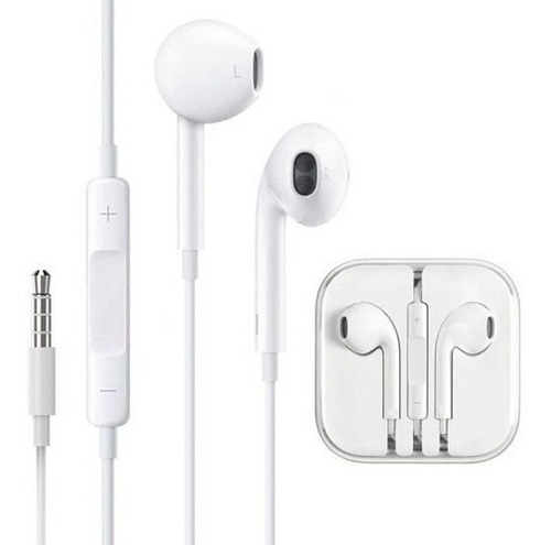 Auricular Blanco C/cable Manos Libres C/caja In-ear