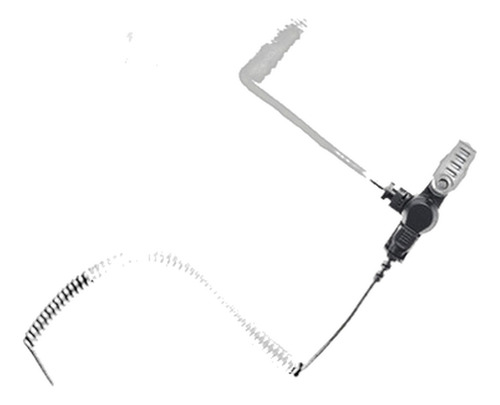 Auricular 35 Mm Con Tubo Acústico Para Uso Policial Y Seguri