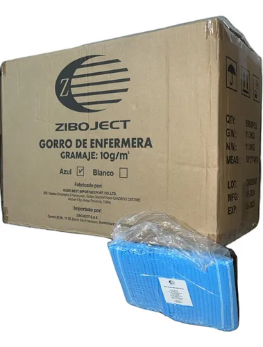 Gorro Desechable Tipo Oruga Caja X 50 Bolsas X 100 Unds