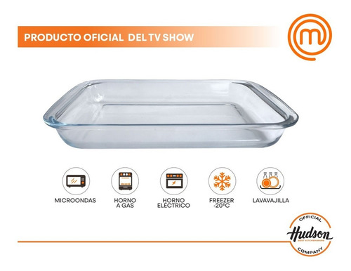 Set 3 Asaderas Vidrio Hudson Rectangular, Redonda, Ovalada