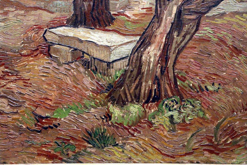 Lienzo Arte Canvas Banco Piedra Vincent Van Gogh 80x120