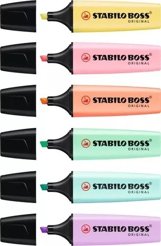 Sale! Pack X6 Resaltadores Stabilo Boss Pastel! De 6 Colores