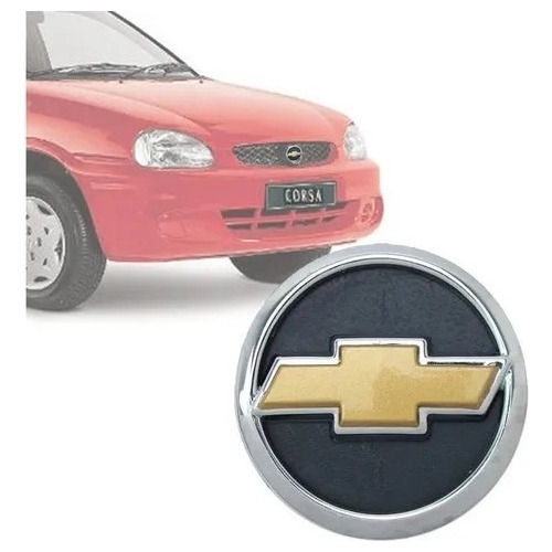 Emblema Grade Radiador Com Dourado Corsa 1999 2000 01 02 03