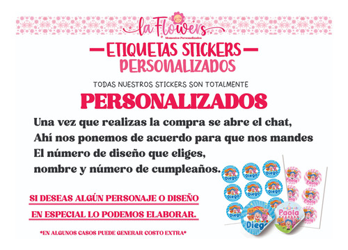 60 Etiquetas Stickers Primera Comunión Con Nombre 5 C.m