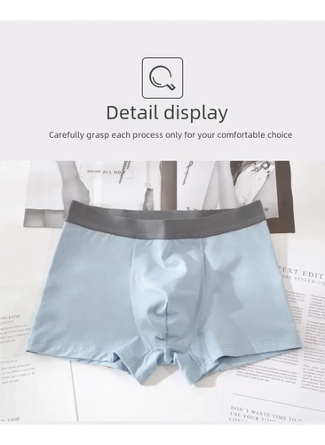 Calzoncillos Bóxer De Algodón Para Hombre, Ropa Interior Tra