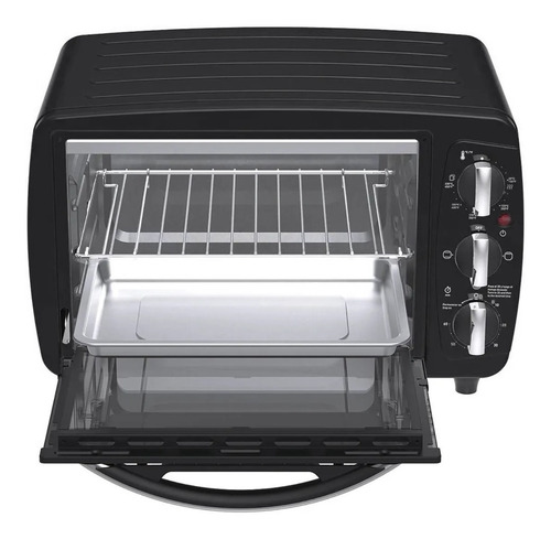 Imagen 3 de 4 de Horno de mesa eléctrico T-fal OF32A8MX 18L negro 220V