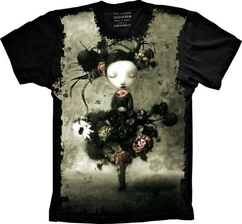 Camiseta Frete Grátis Plus Size Gótica Contes Macabres Dark