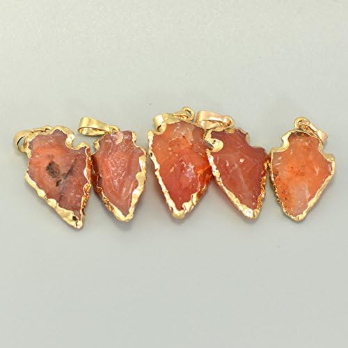 Collar Con Colgante En Forma De Flecha De Cristal Curativo D