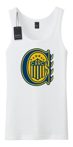 Musculosa Hombre Rosario Central Dibujo Art Logo - Dero2