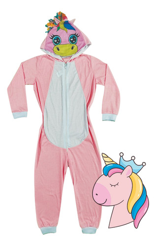 Pijama Macacão Fantasia Personagem Adulto Tampaogg Unicornio