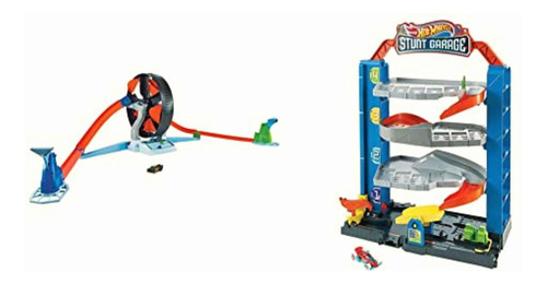 Hot Wheels Giros Extremos + City Stunt Garage Pista De