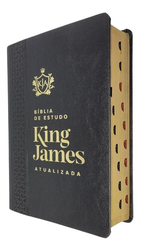 Bíblia De Estudo King James Atualizada Grande Marrom Índice