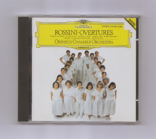 Rossini Overtures Orpheus Chamber Orchestra Cd Usado