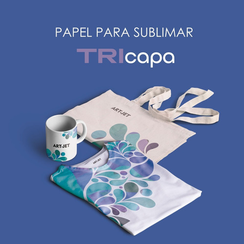 Papel para Sublimação Tricapa A4 100g Art-jet 100 Folhas Acabamento Fosco Branco
