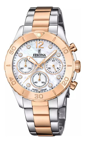 Reloj Festina Acero Mujer F20605/1 Multicolor Cronógrafo