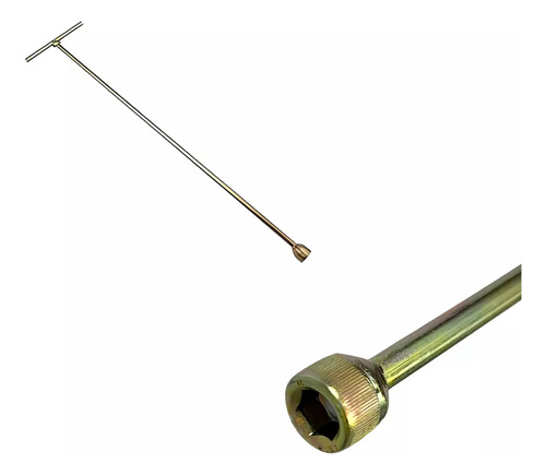 Chave T 10mm Canhão Longa Remover Parafuso Agitador Universal Lm08 Lm06 Electrolux Brastemp Consul Fazer Limpeza Máquina De Lavar 42cm