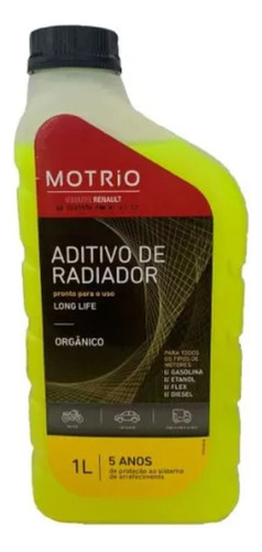 Líquido De Arrefecimento Renault Amarelo Duster
