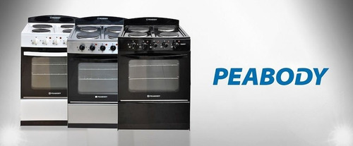 Imagen 5 de 7 de Cocina Electrica Peabody 56cm 4 Hornallas Horno Grill Blanco
