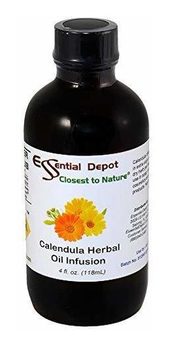 Aromaterapia Aceites - Calendula Herbal Oil Infusion - 4 Oz 