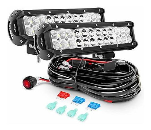 Barra De Luz Led 2pcs 12 Pulgadas 72w Spot Flood Combo ...