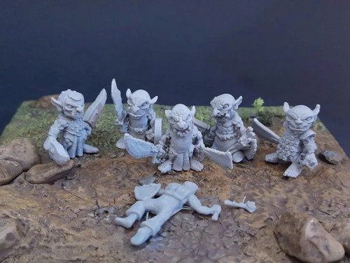 Miniaturas Juegos Rol D&d Goblins Asesinos Impresión 3d