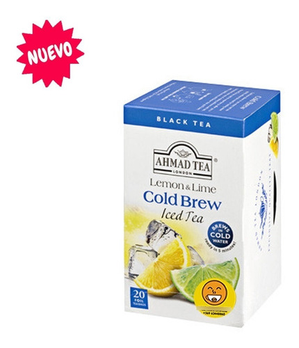 Ice Tea/té Helado Ahmad Limón Y Lima 20 Bolsitas 