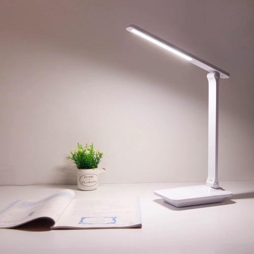 Lámpara De Escritorio Led, Lámpara De Mesa Regulable Con 3