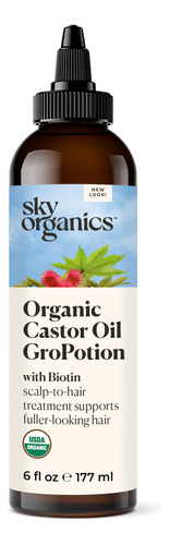 Sky Organics Gropotion Organico Para Cabello Certificado Por