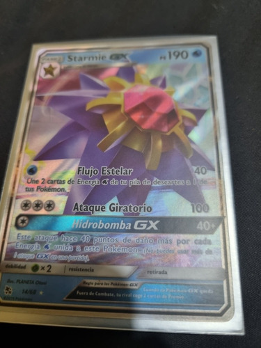 Starmie Gx Carta Pokémon Original+10 Cartas+regalos