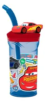 Comprar Stor Vaso Tapa Y Sorbete C Figura 3d Rayo Mcqueen 1034 Playking Color Rojo 360 mL