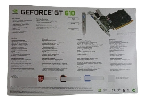 Imagen 4 de 4 de Tarjeta De Video Gt610 Evga Geforce