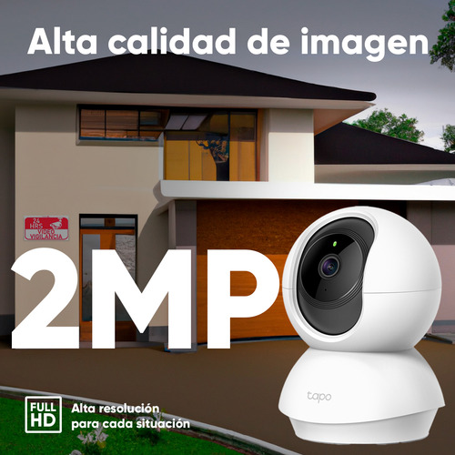Tapo + Kit Videovigilancia Cronos Tapo-c2006c 6 Cámaras Ip PT C200 Wifi Audio Doble Vía Detección De Movimiento Control Por Voz Alarma + Dvr Hibrido Grabación Continua 8ch 7204huhi-m1/s + Hdd 3tb