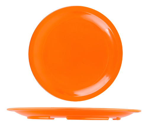 12 Platos Trinche Redondos Melamina 24 Cm - 12 Pzas