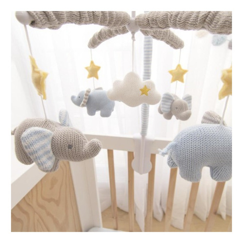 Imagen 2 de 5 de Móvil Musical Mason Elephant Living Textiles