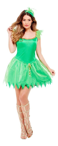 Disfraz De Hada Del Bosque Para Mujer De Smiffys, Verde, S -