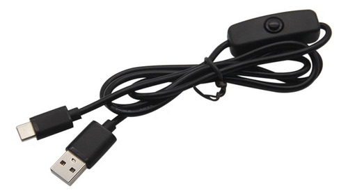 Cable Usb  A Tipo C Con Interructor Para Raspberry Pi 4