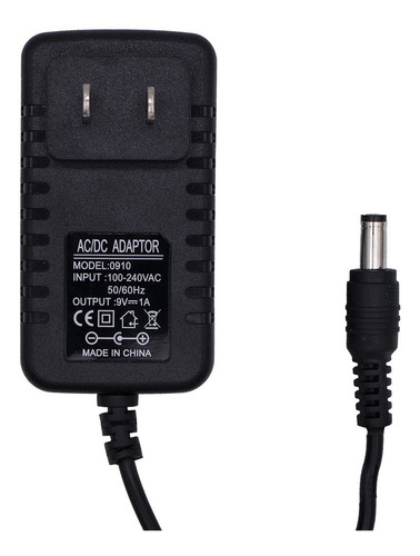 Fuente De Alimentación 9v 1a Con Plug