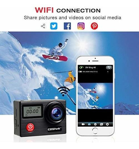 Actualización Campark X20 Cámara De Acción Nativa 4k Ultr