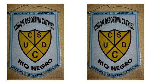 Banderin Mediano 27cm Unión Deportiva Catriel Rio Negro