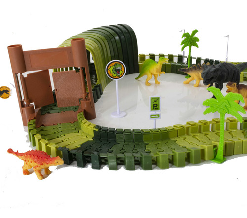 Pista Trilha Maluca Dinossauro Track Looping 119 Peças