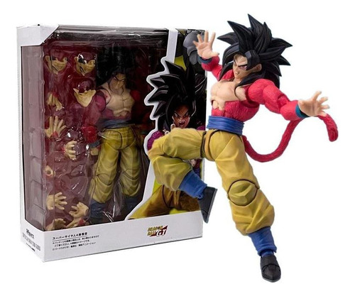 Shf Son Goku Dragon Ball Z Super Saiyan 4 Juguete De Acción