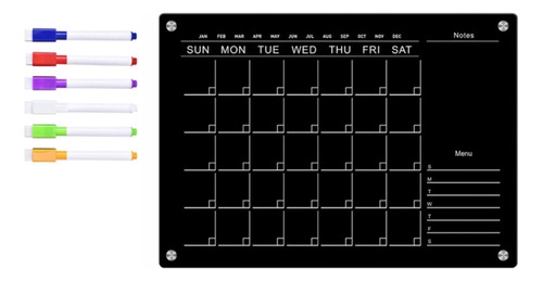 (l-51) Calendario, Pizarra, Nevera, Planificador Semanal Par