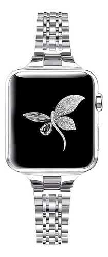 Malla Metalica Para Apple Watch 38mm/40mm/41mm Plateada 